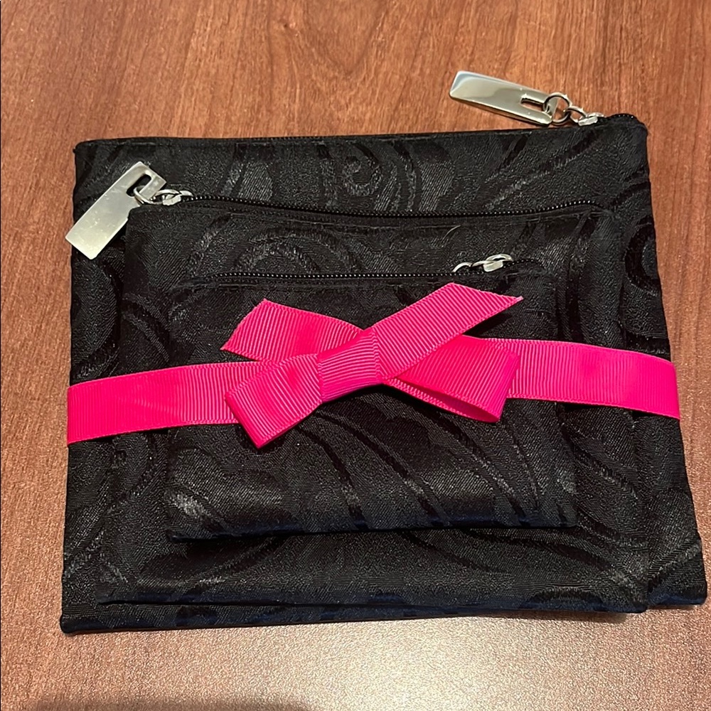 Chic Black Pouch Trio